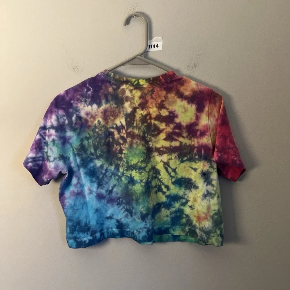 Nike Girls Xl  Multicolor Tie-Dye Logo T-Shirt Short Sleeve Crew Cotton
